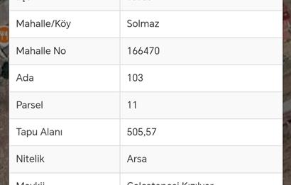 C21 Loft'tan Solmaz Mahallesinde Satılık İmarlı Arsa 