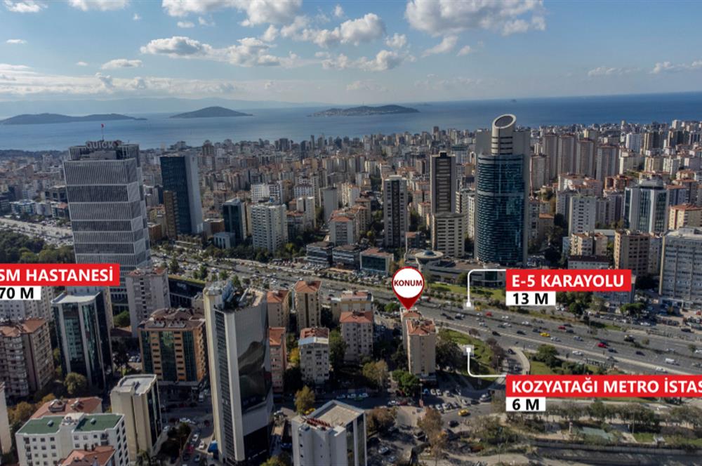 Kozyatağı Metro Çıkışında A+ Plaza'da Kiralık Komple Kat Ofis