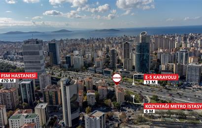 Kozyatağı Metro Çıkışında A+ Plaza'da Kiralık Komple Kat Ofis