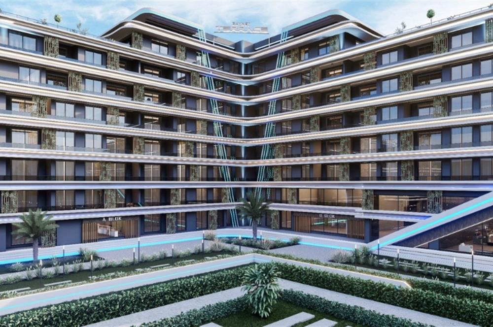 TERRACE AKILLI EV SİSTEMLİ, ÜST DÜZEY DONANIMLI 1+1 LÜKS DAİRE
