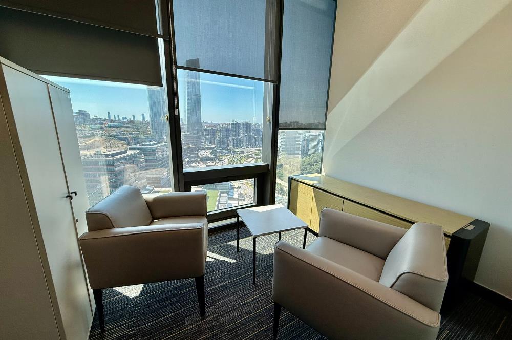 Vadistanbul Kiralık Ofis 1406m2 TamKat Dekorasyonlu Teraslı Ofis