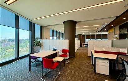 Vadistanbul Kiralık Ofis 1406m2 TamKat Dekorasyonlu Teraslı Ofis