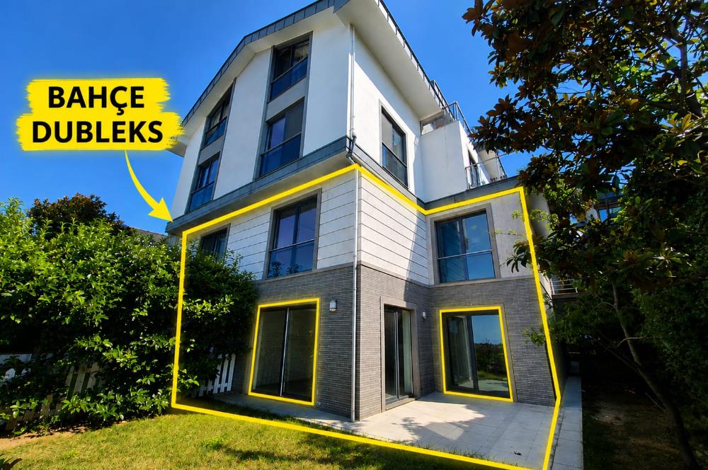 4+1 Panoramik Deniz Manzaralı, Havuz Cepheli Bahçe Dubleksi