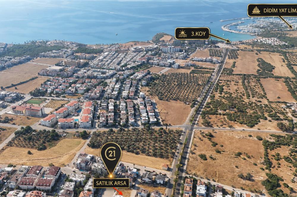 DİDİM ÇAMLIK MAHALLESİNDE KONUT İMARLI SATILIK ARSA