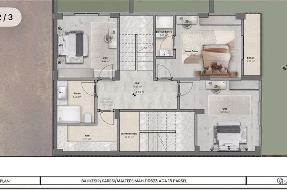 MALTEPE MAH. 253,45 m² PROJESİ HAZIR SATILIK ARSA C21 BAL' DAN