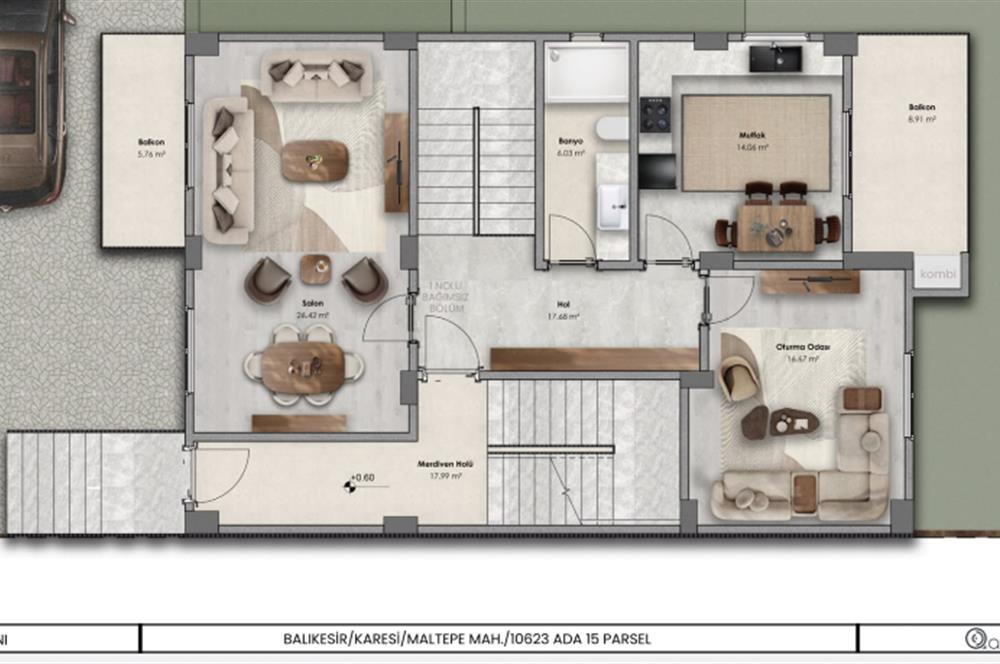 MALTEPE MAH. 253,45 m² PROJESİ HAZIR SATILIK ARSA C21 BAL' DAN