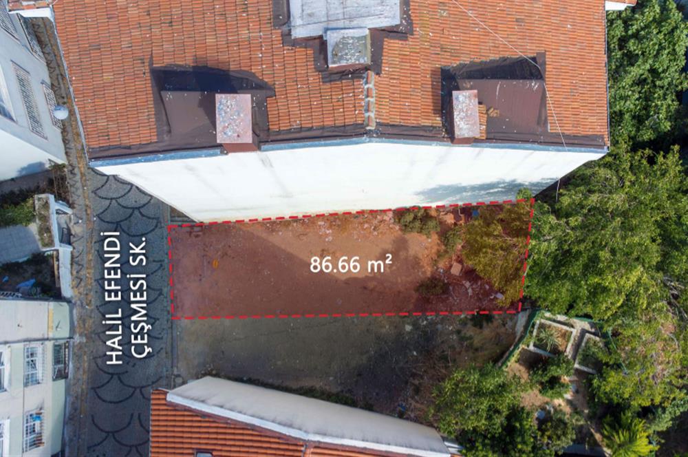 Üsküdar Merkezde 86 m2 Projesi Onaylı Satılık Arsa