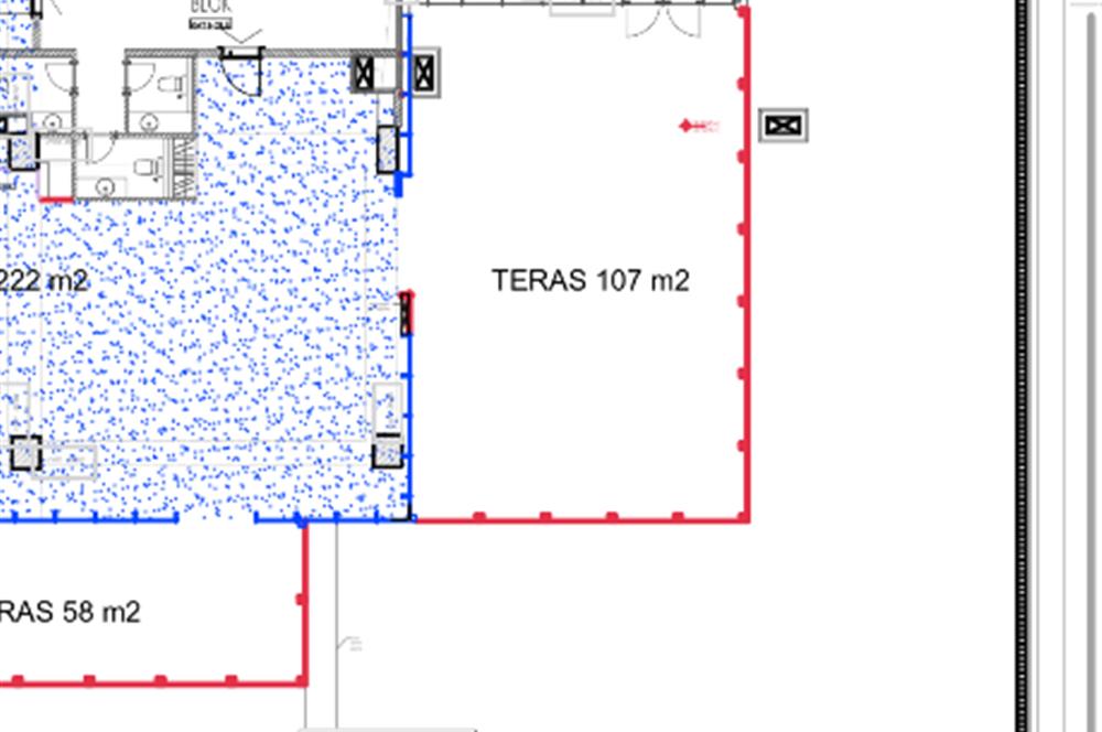 Seba Central Kiralık Ofis 131m2+538m2Teras(+134m2 Kapatılabilir)