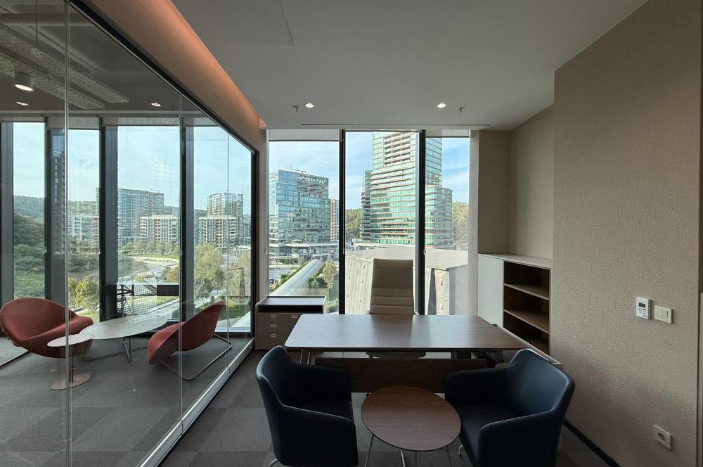 Vadistanbul'da 791m² Eşyalı, Teraslı Kiralık Ofis