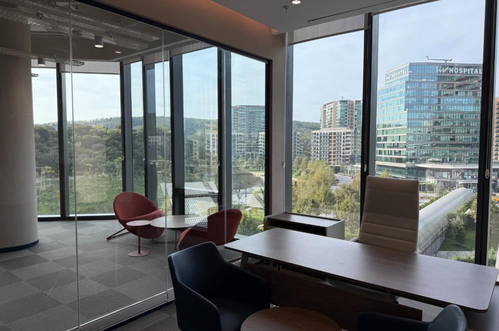 Vadistanbul'da 791m² Eşyalı, Teraslı Kiralık Ofis