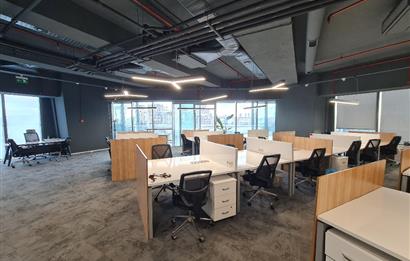 Skyland Kiralık Mobilyalı Teraslı Ofis 465m2 Vadistanbul Seba