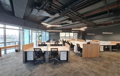 Skyland Kiralık Mobilyalı Teraslı Ofis 465m2 Vadistanbul Seba
