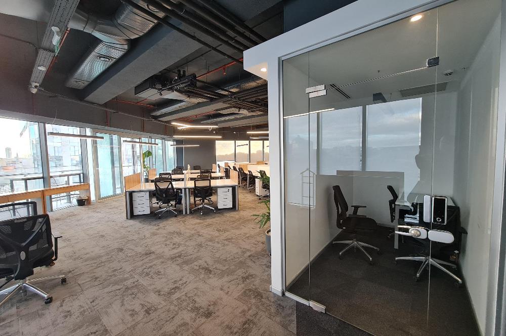 Skyland Kiralık Mobilyalı Teraslı Ofis 465m2 Vadistanbul Seba