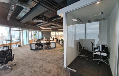 Skyland Kiralık Mobilyalı Teraslı Ofis 465m2 Vadistanbul Seba