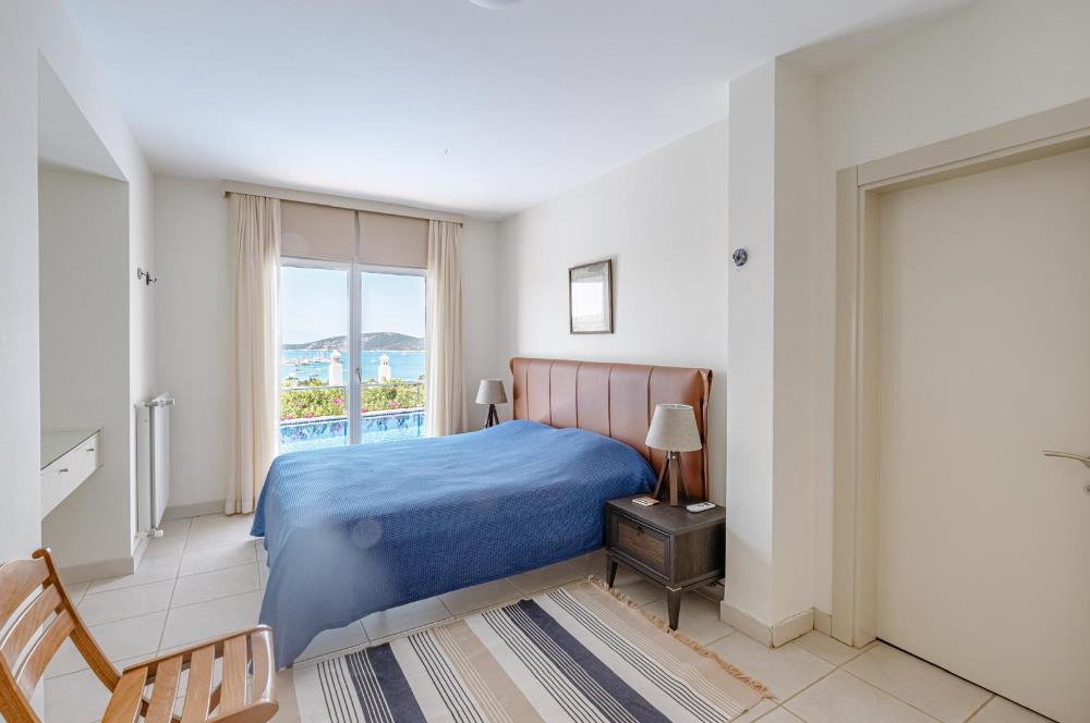 Bodrum Bardakçı Deniz Manzaralı ve Özel Havuzlu Kiralık Villa