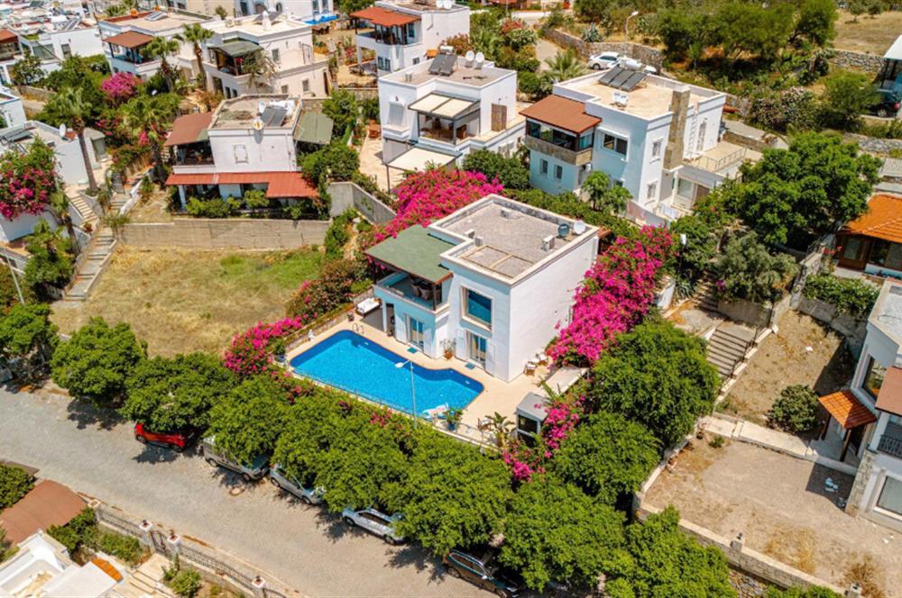 Bodrum Bardakçı Deniz Manzaralı ve Özel Havuzlu Kiralık Villa