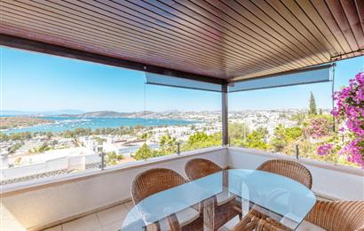 Bodrum Bardakçı Deniz Manzaralı ve Özel Havuzlu Kiralık Villa