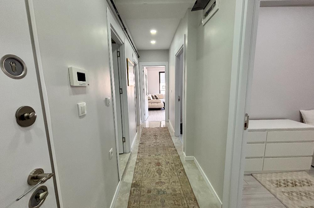 BURHANİYE MERKEZİ KONUMDA YENİ BİNADA EŞYALI KİRALIK 3+1