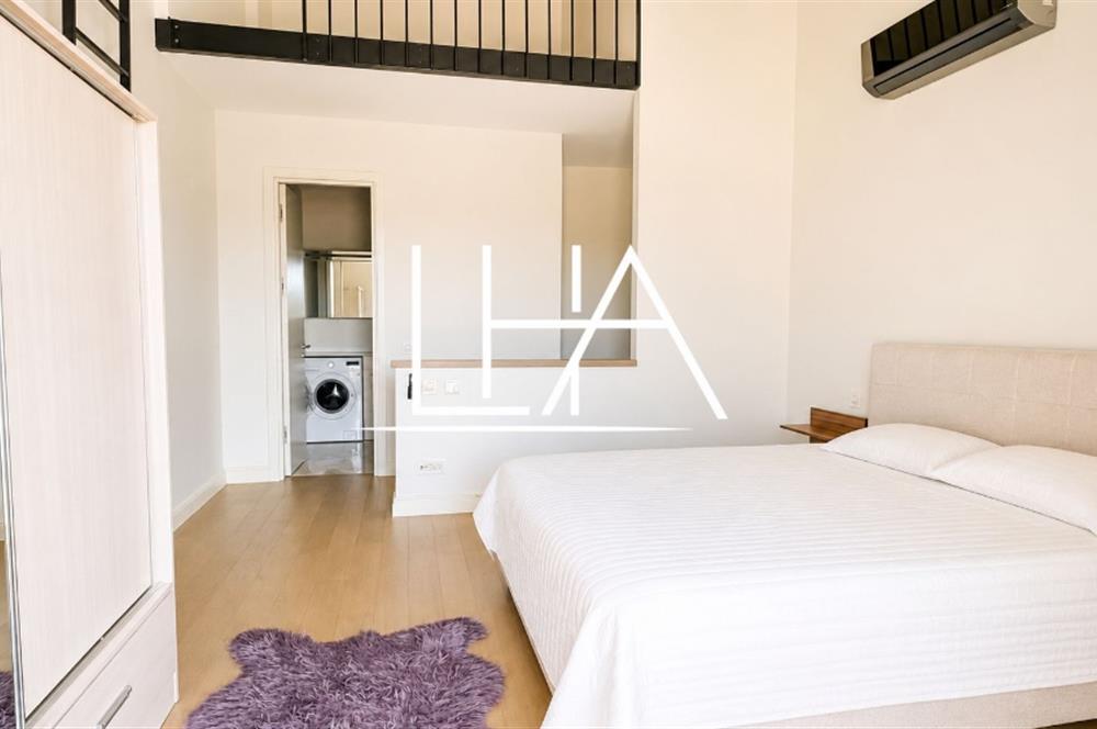 C21'DEN LARUS LOFT SİTESİ'NDE İÇ CEPHEYE BAKAN FULL EŞYALI DAİRE