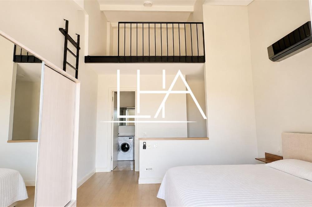 C21'DEN LARUS LOFT SİTESİ'NDE İÇ CEPHEYE BAKAN FULL EŞYALI DAİRE