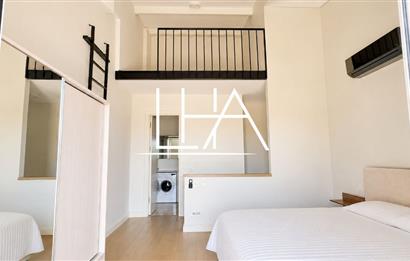 C21'DEN LARUS LOFT SİTESİ'NDE İÇ CEPHEYE BAKAN FULL EŞYALI DAİRE