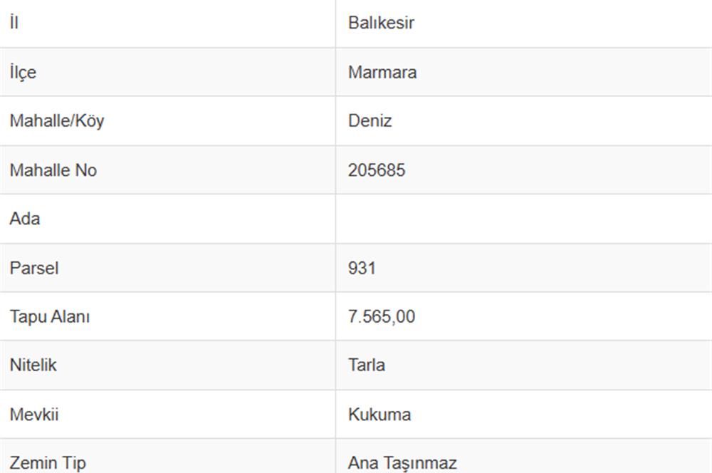 AVŞA MERKEZDE İSKELEYE ÇOK YAKIN DENİZ MANZARALI 670 m² HİSSE