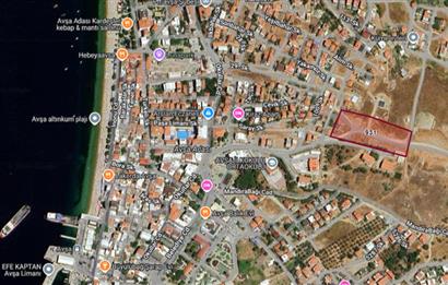 AVŞA MERKEZDE İSKELEYE ÇOK YAKIN DENİZ MANZARALI 670 m² HİSSE