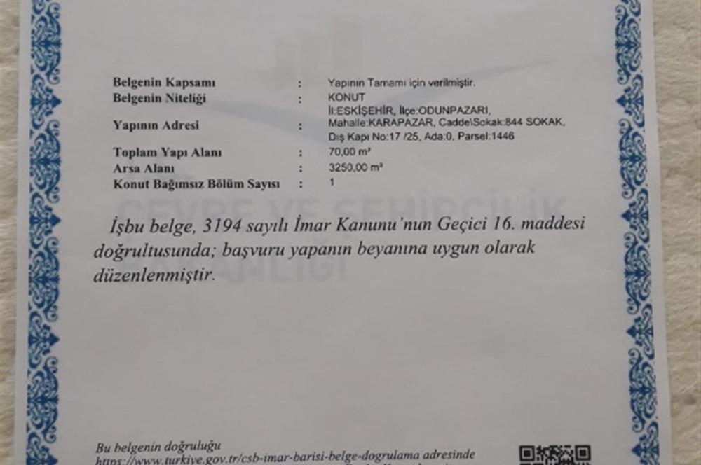 CENTURY21 VİZYON'DAN SATILIK MÜSTAKİL TAPULU HOBİ BAHÇESİ