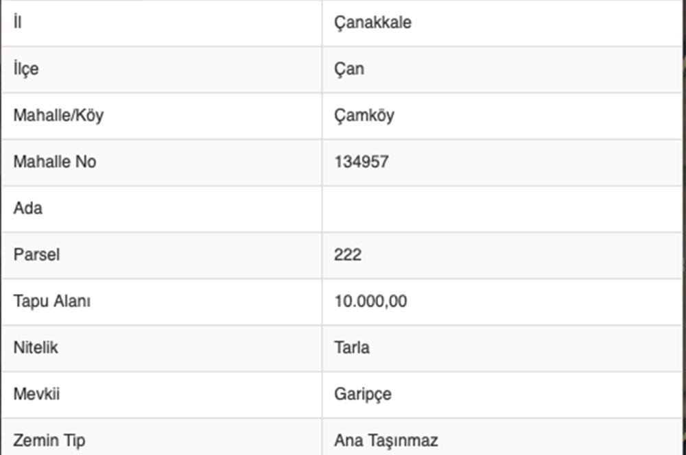 CENTURY21 SAHRADAN ÇAN ÇAMKÖYDE SATILIK TARLA