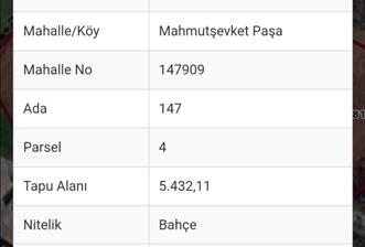 Beykoz Mahmutşevket Paşada 5.432 m' Yola Cephe Arsa - 1 - 36680