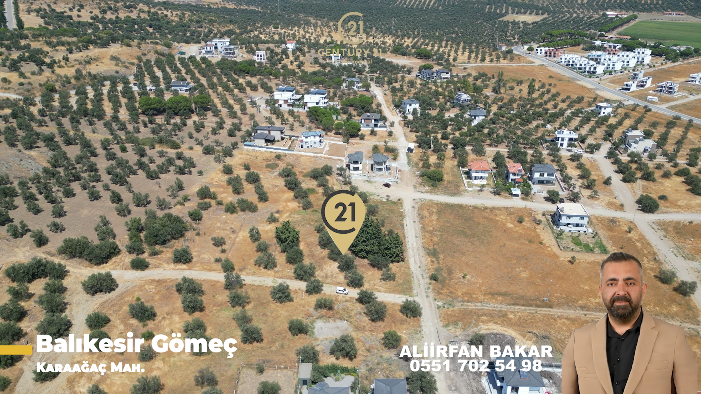 Gömeç Karaağaç'ta Satılık, 506 m² Villa Arsası