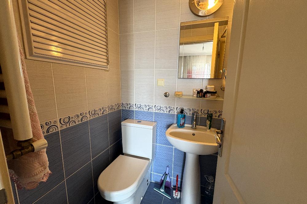 BAYRAKLI SMYRNA SİTESİNDE ÖNÜ AÇIK GENİŞ SATILIK 3+1 