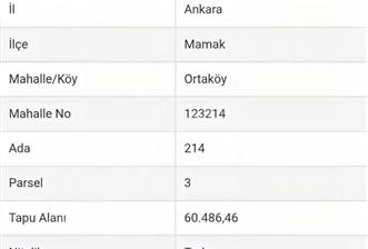 MAMAK TOKİYE SINIR, ÜNİVERSİTE PLAN ALANINDA YATIRIMLIK TARLA - 1 - 36825