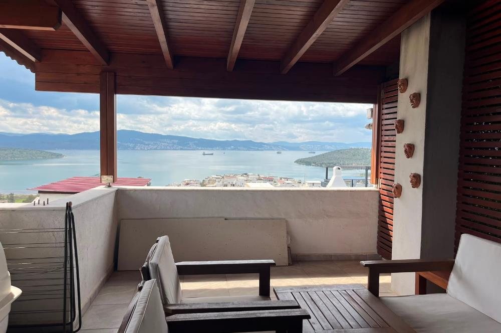 Milas Kıyıkışlacık Selkent Sitesi'nde Deniz Manzaralı Villa