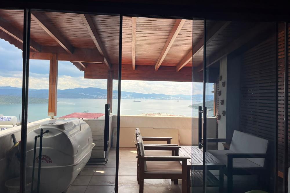 Milas Kıyıkışlacık Selkent Sitesi'nde Deniz Manzaralı Villa