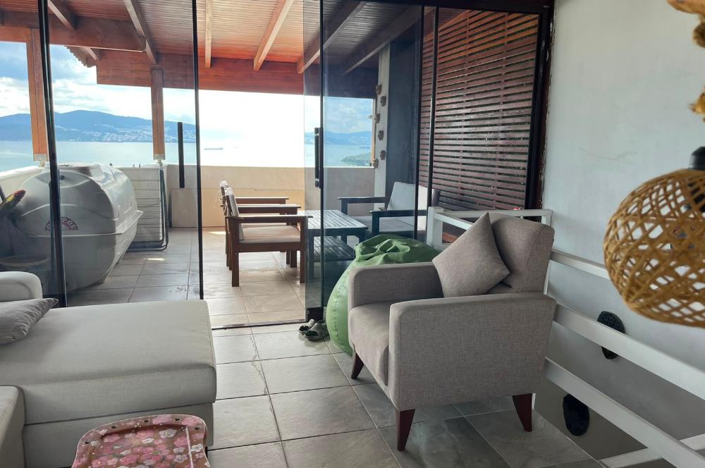 Milas Kıyıkışlacık Selkent Sitesi'nde Deniz Manzaralı Villa