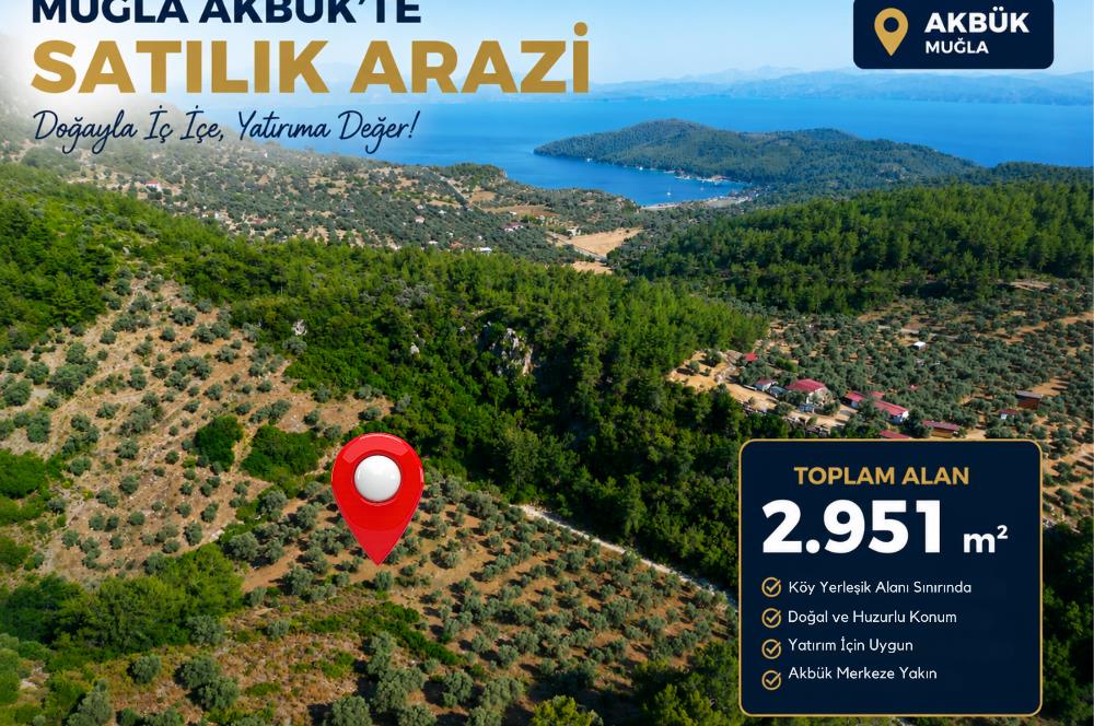 Muğla Akbük'te Satılık 2.951 m² Yatırımlık Arazi