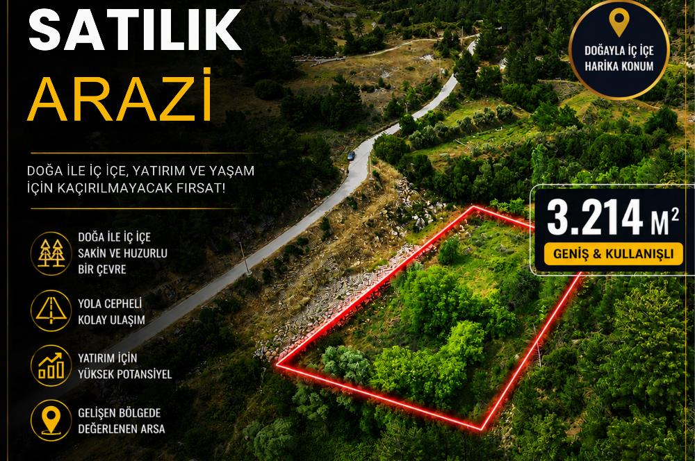 Muğla Kavaklıdere'de Satılık 3.214 m² Arazi