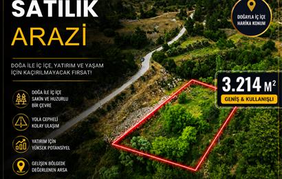 Muğla Kavaklıdere'de Satılık 3.214 m² Arazi