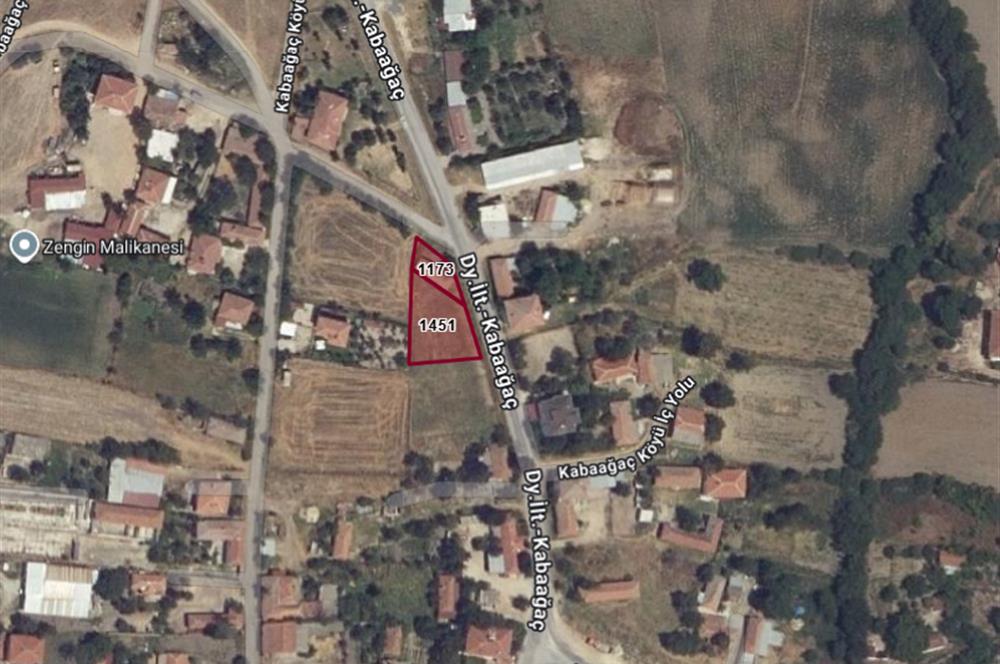 Havsa Kabağaç Köy İçinde 787 m² 2 Bitişik Arsa