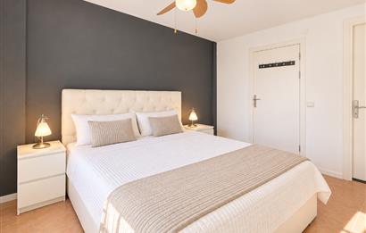 Bodrum Gündoğan’da Deniz Manzaralı Bahçe Katı Eşyalı 1+1 Kiralık Daire