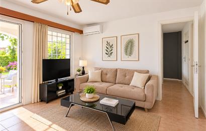 Bodrum Gündoğan’da Deniz Manzaralı Bahçe Katı Eşyalı 1+1 Kiralık Daire