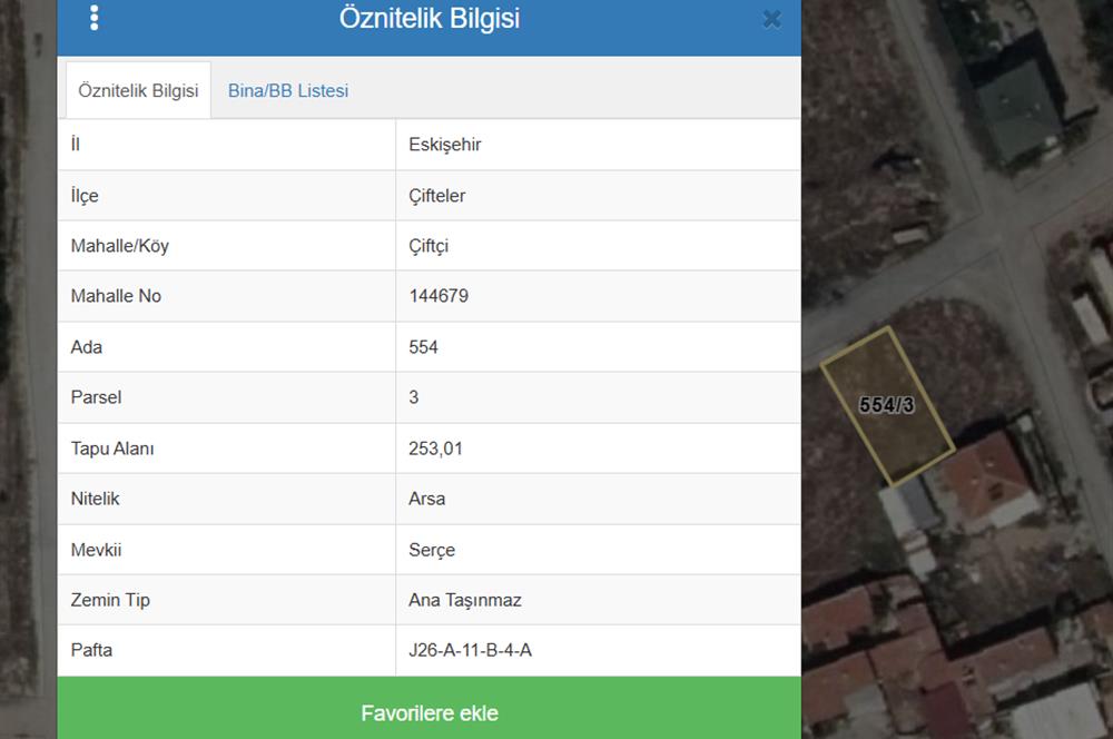 CENTURY 21 VİZYON'DAN ÇİFTLER MERKEZDE 2 KAT İMARLI ARSA 