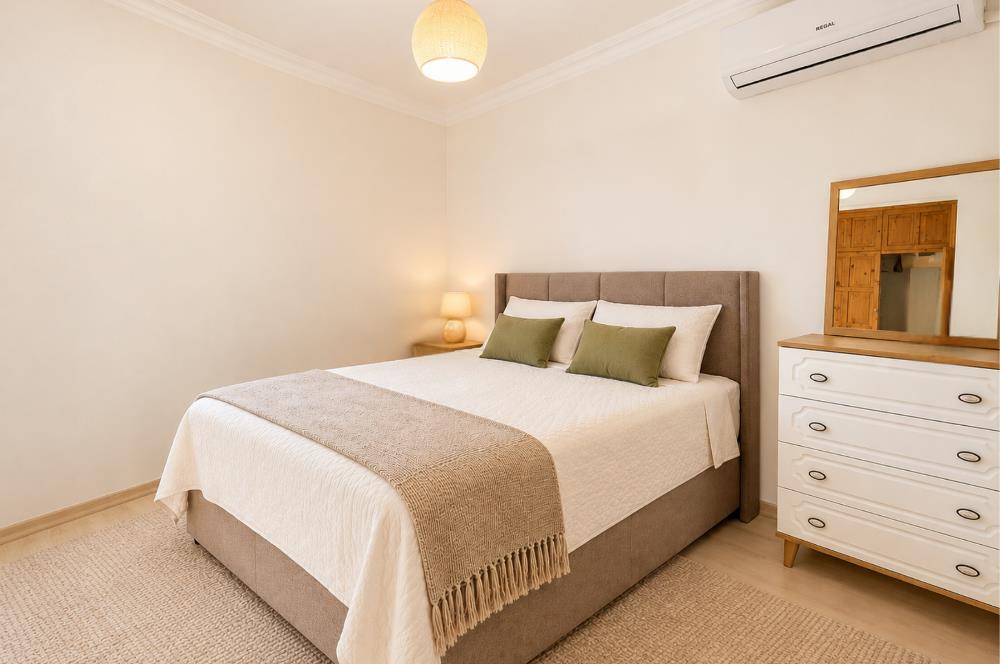 Bodrum Konacık Oasis AVM Arkası Eşyalı, Bahçeli Manzaralı 2+1 Dubleks