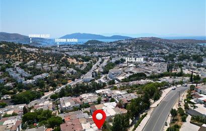 Bodrum Konacık Oasis AVM Arkası Eşyalı, Bahçeli Manzaralı 2+1 Dubleks