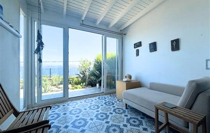 Bodrum Gündoğan Panoramik Deniz Manzaralı Satılık Bahçe Dubleksi