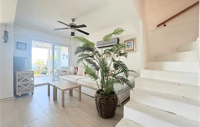 Bodrum Gündoğan Panoramik Deniz Manzaralı Satılık Bahçe Dubleksi