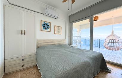 Bodrum Gündoğan Panoramik Deniz Manzaralı Satılık Bahçe Dubleksi