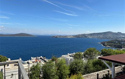 Bodrum Gündoğan Panoramik Deniz Manzaralı Satılık Bahçe Dubleksi