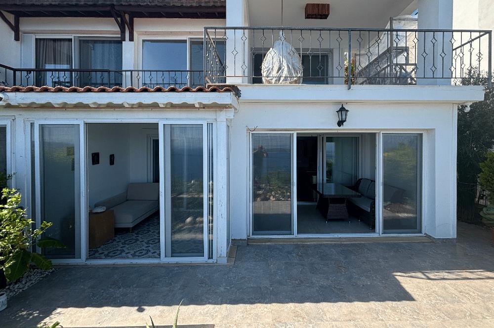 Bodrum Gündoğan Panoramik Deniz Manzaralı Satılık Bahçe Dubleksi